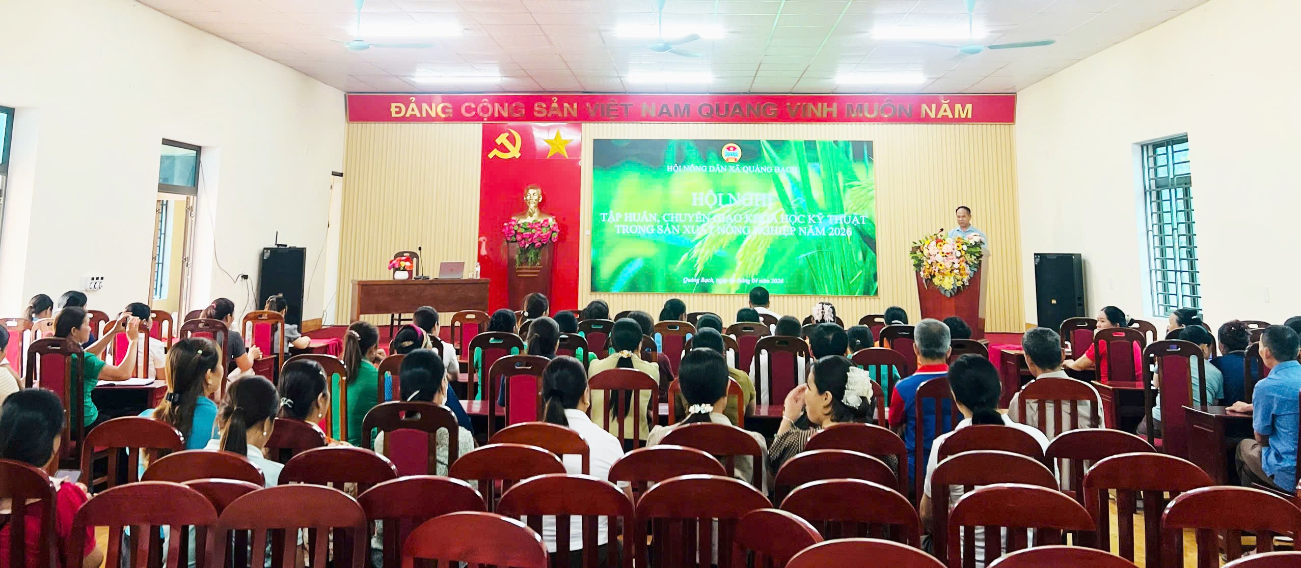 Hội Nông dân xã Quảng Bạch tổ chức tập huấn, chuyển giao khoa học kỹ thuật trong sản xuất nông nghiệp năm 2026