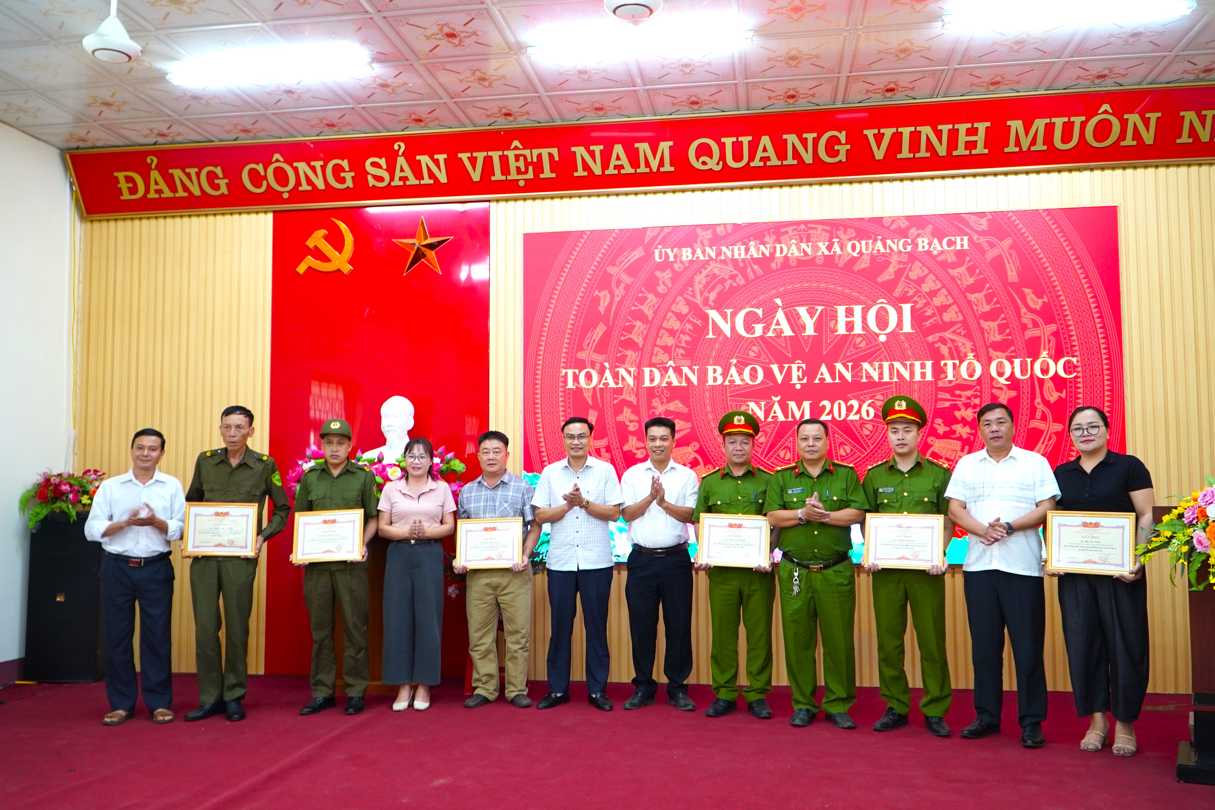 Sôi nổi nhiều hoạt động chào mừng kỷ niệm Ngày hội toàn dân bảo vệ an ninh Tổ quốc năm 2026 tại xã Quảng Bạch