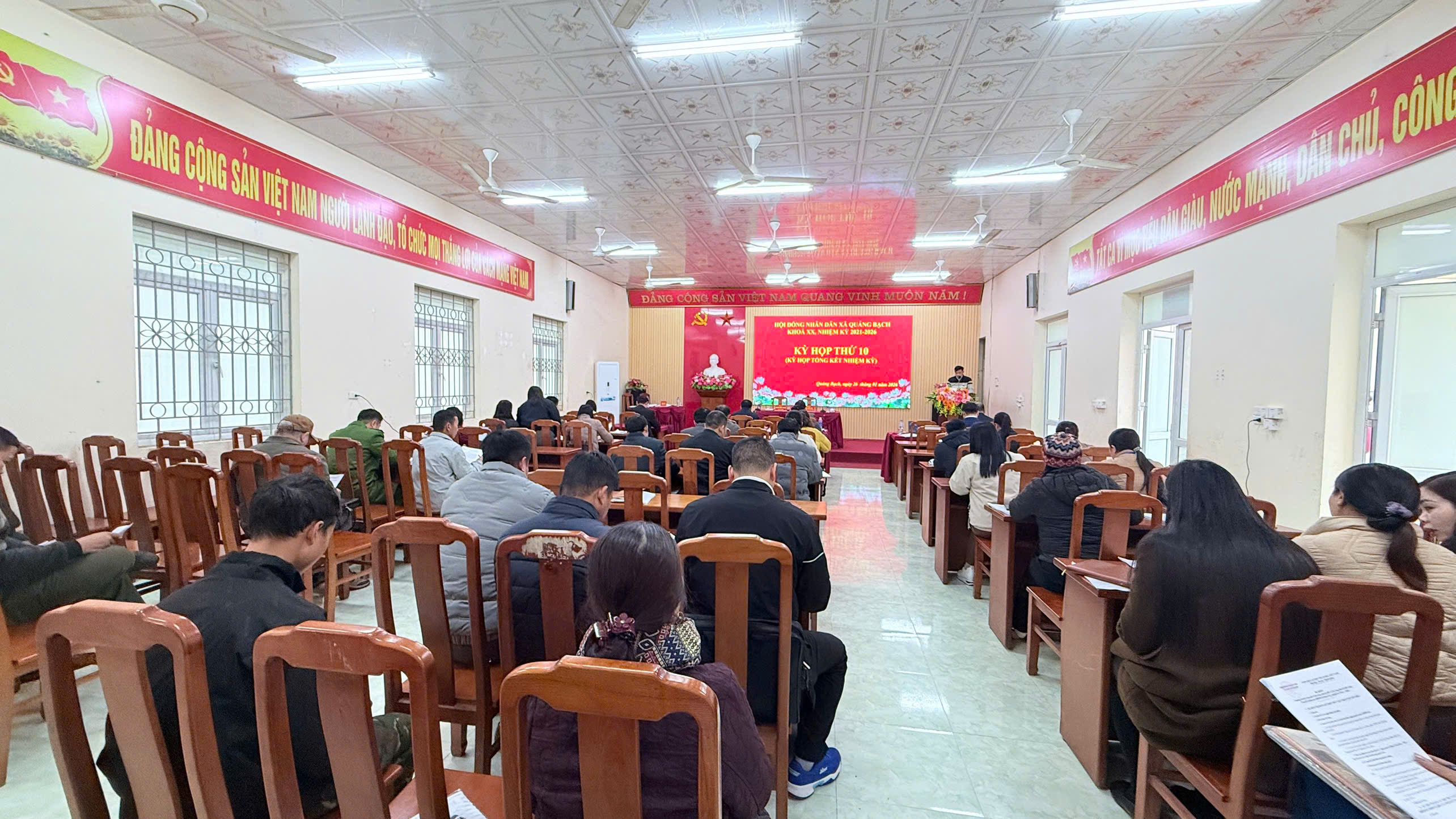 HĐND xã Quảng Bạch tổ chức Kỳ họp tổng kết nhiệm kỳ HĐND xã khóa XX, nhiệm kỳ 2021-2026