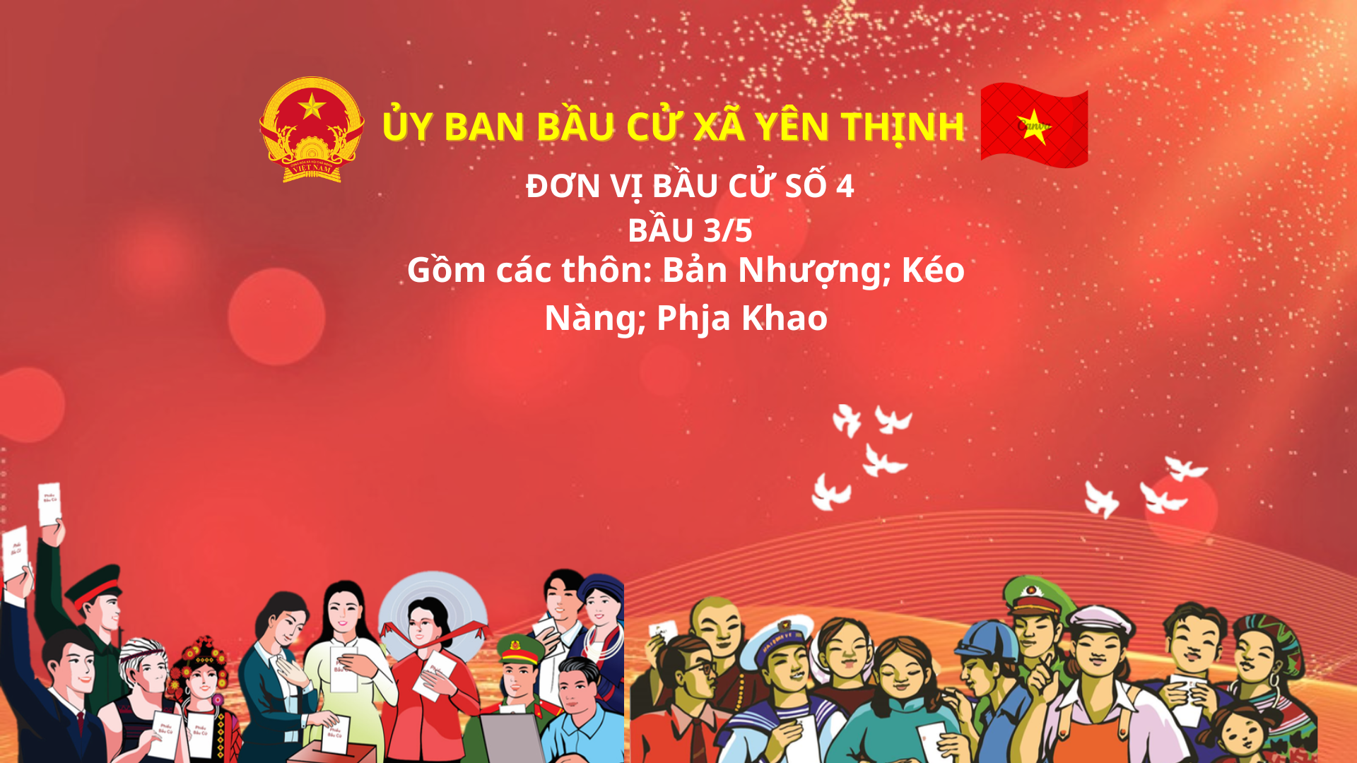 DANH SÁCH ỨNG CỬ VIÊN ĐẠI BIỂU HĐND XÃ YÊN THỊNH NHIỆM KỲ 2026 – 2031