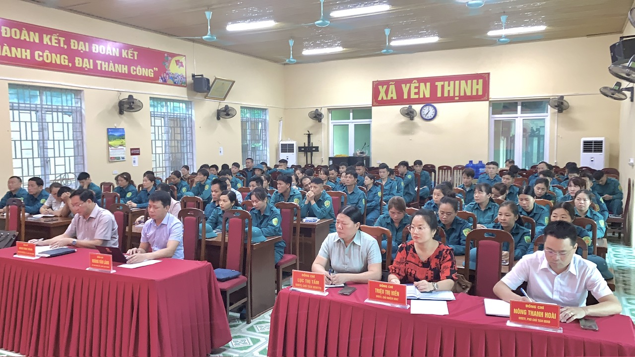 Xã Yên Thịnh tổ chức khai mạc huấn luyện dân quân năm 2026