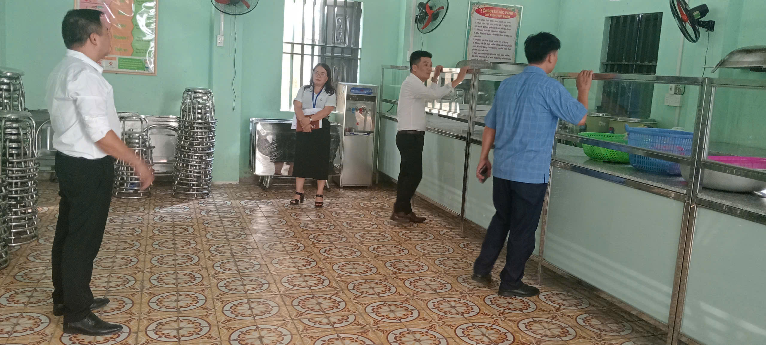 UBND xã Yên Thịnh kiểm tra công tác chuẩn bị cho năm học 2026 – 2027 tại các trường học trên địa bàn xã