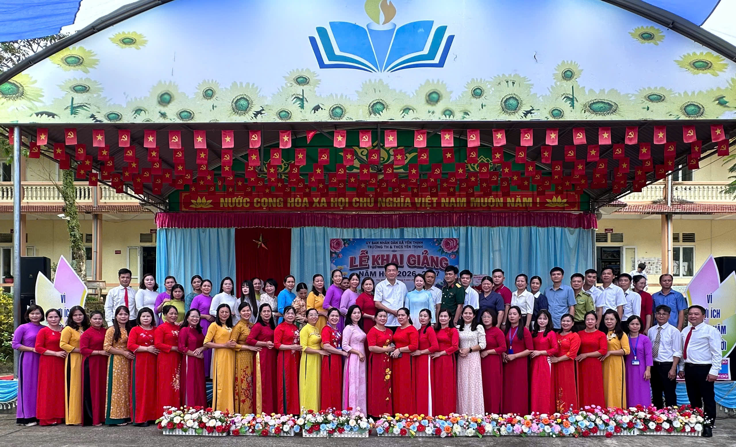 Các cơ sở giáo dục trên địa bàn xã Yên Thịnh đồng loạt tổ chức Lễ khai giảng năm học 2026 - 2027