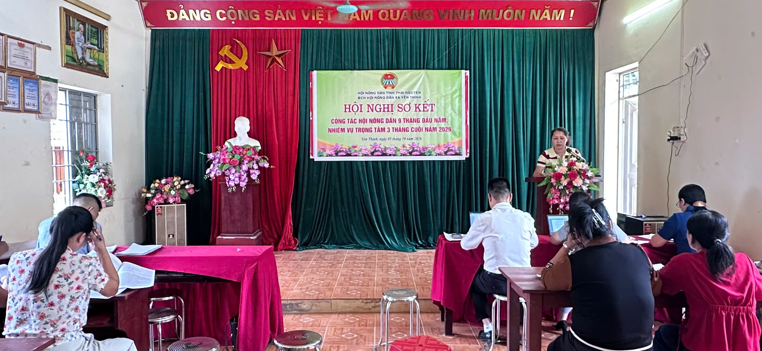 Hội Nông dân xã Yên Thịnh sơ kết công tác Hội và phong trào nông dân 9 tháng đầu năm 2026