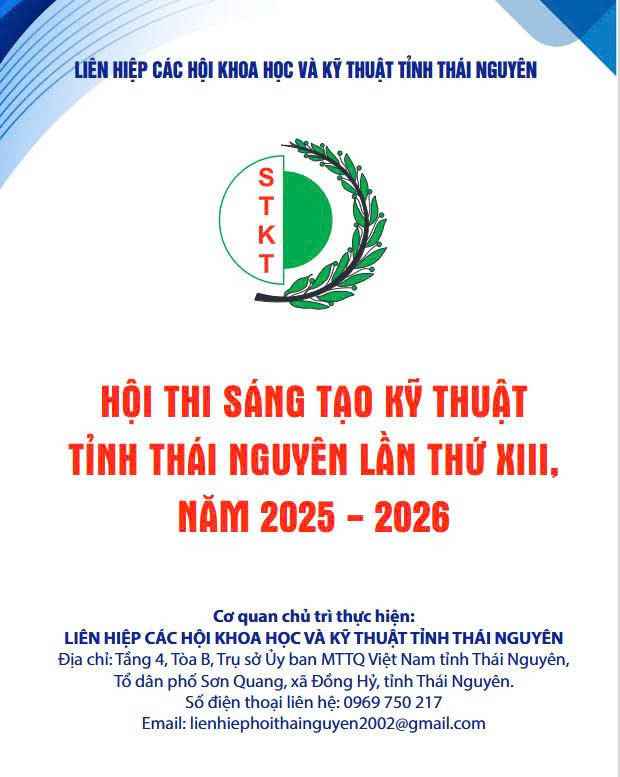 Hội thi Sáng tạo Kỹ thuật tỉnh Thái Nguyên lần thứ XIII, năm 2025 - 2026