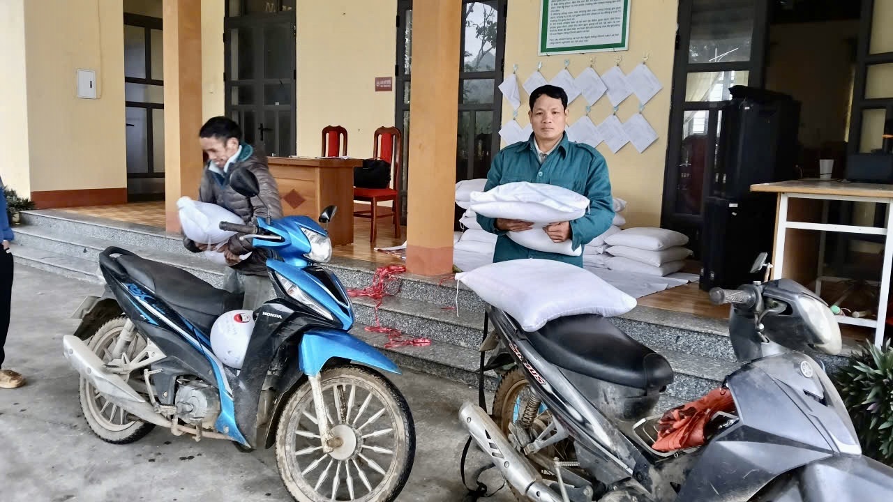 Xã Nghĩa Tá cấp gạo cứu đói dịp Tết Nguyên đán Bính Ngọ năm 2026