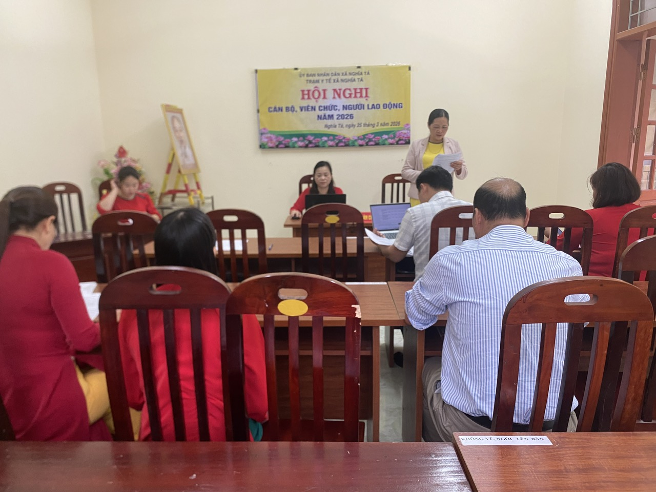 Trạm Y tế xã Nghĩa Tá tổ chức Hội nghị cán bộ, viên chức, người lao động năm 2026