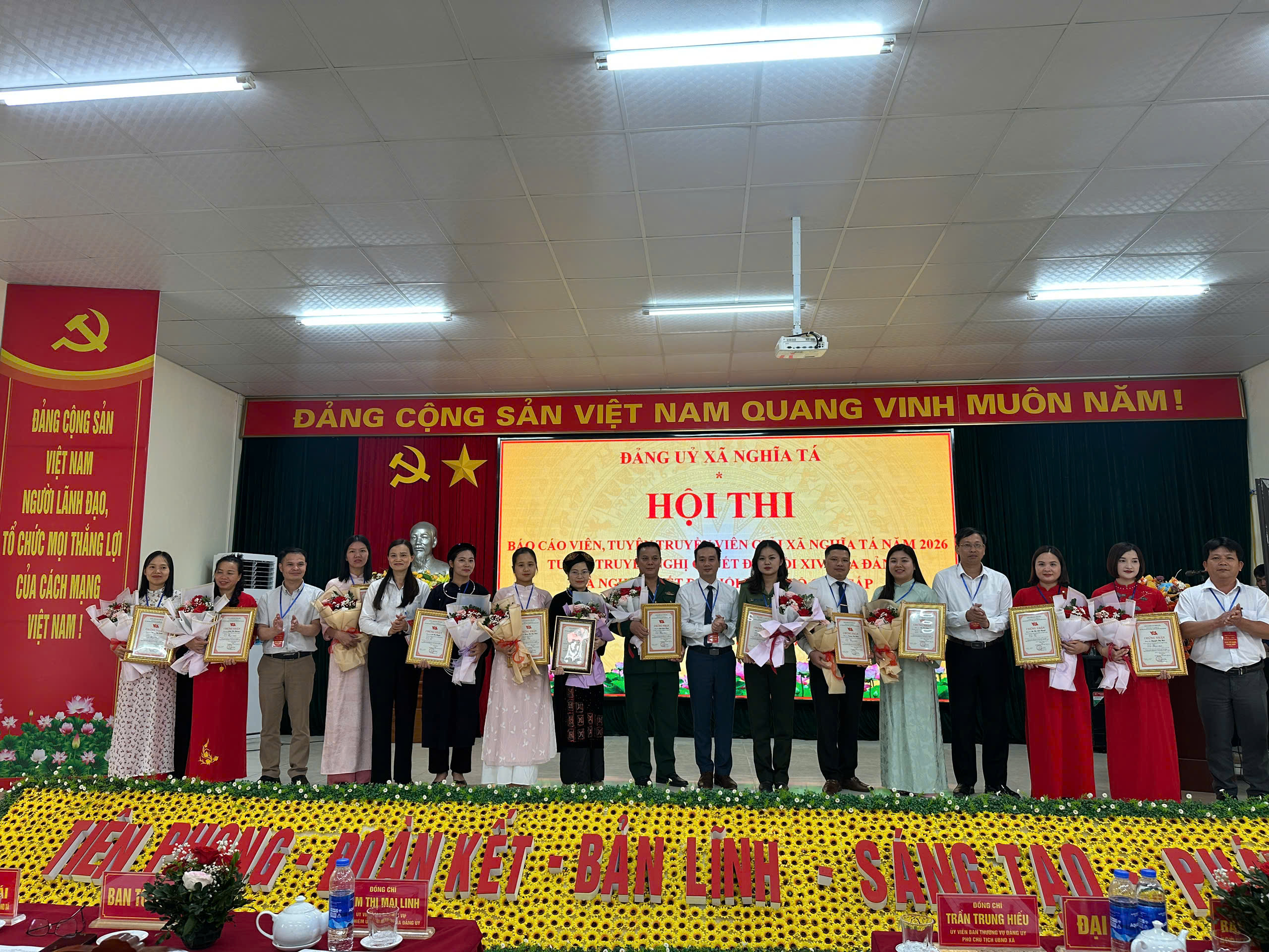 Xã Nghĩa Tá tổ chức thành công Hội thi Báo cáo viên, Tuyên truyền viên giỏi năm 2026