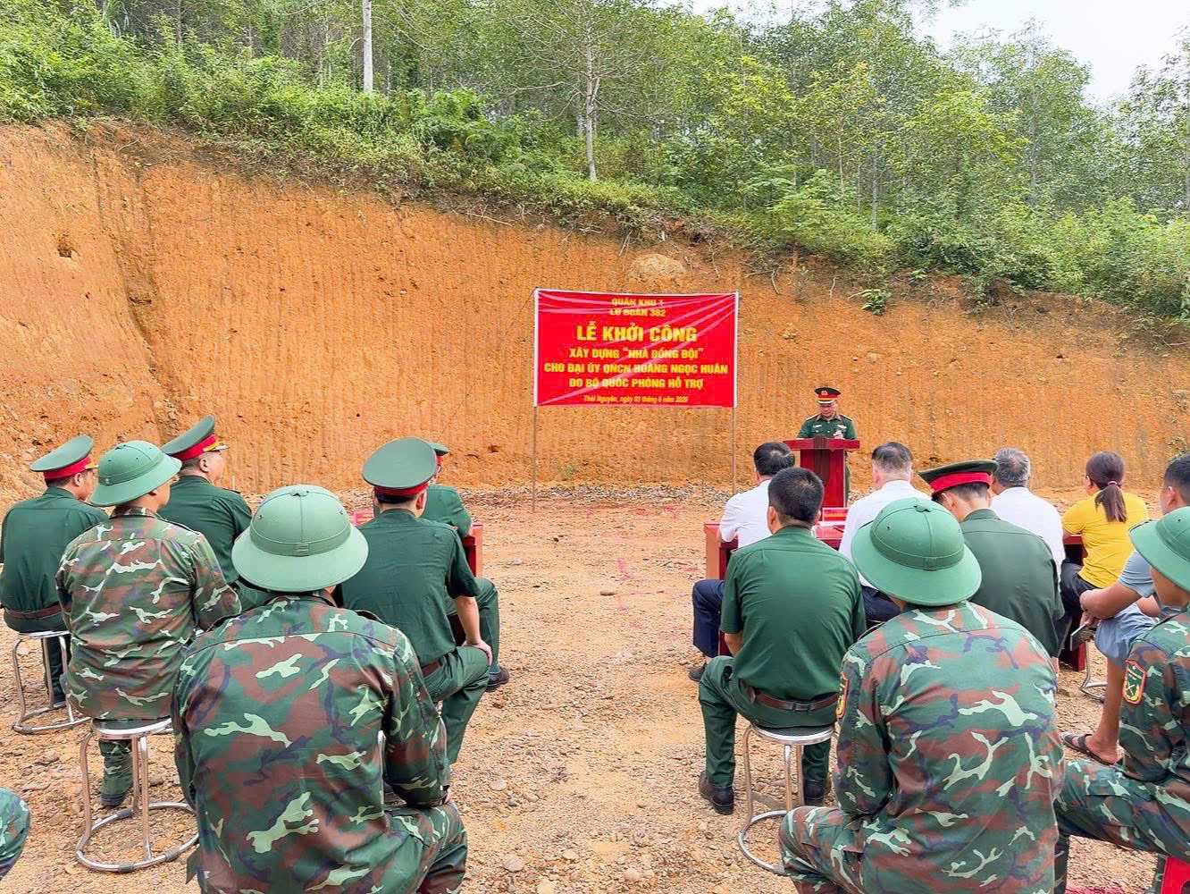 Lữ đoàn 382: khởi công xây dựng "nhà đồng đội" tặng quân nhân có hoàn cảnh khó khăn