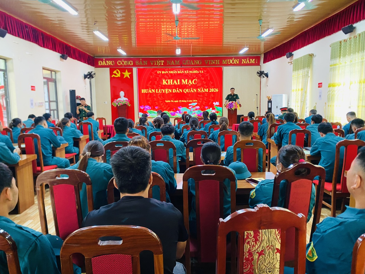 XÃ NGHĨA TÁ KHAI MẠC HUẤN LUYỆN DÂN QUÂN NĂM 2026