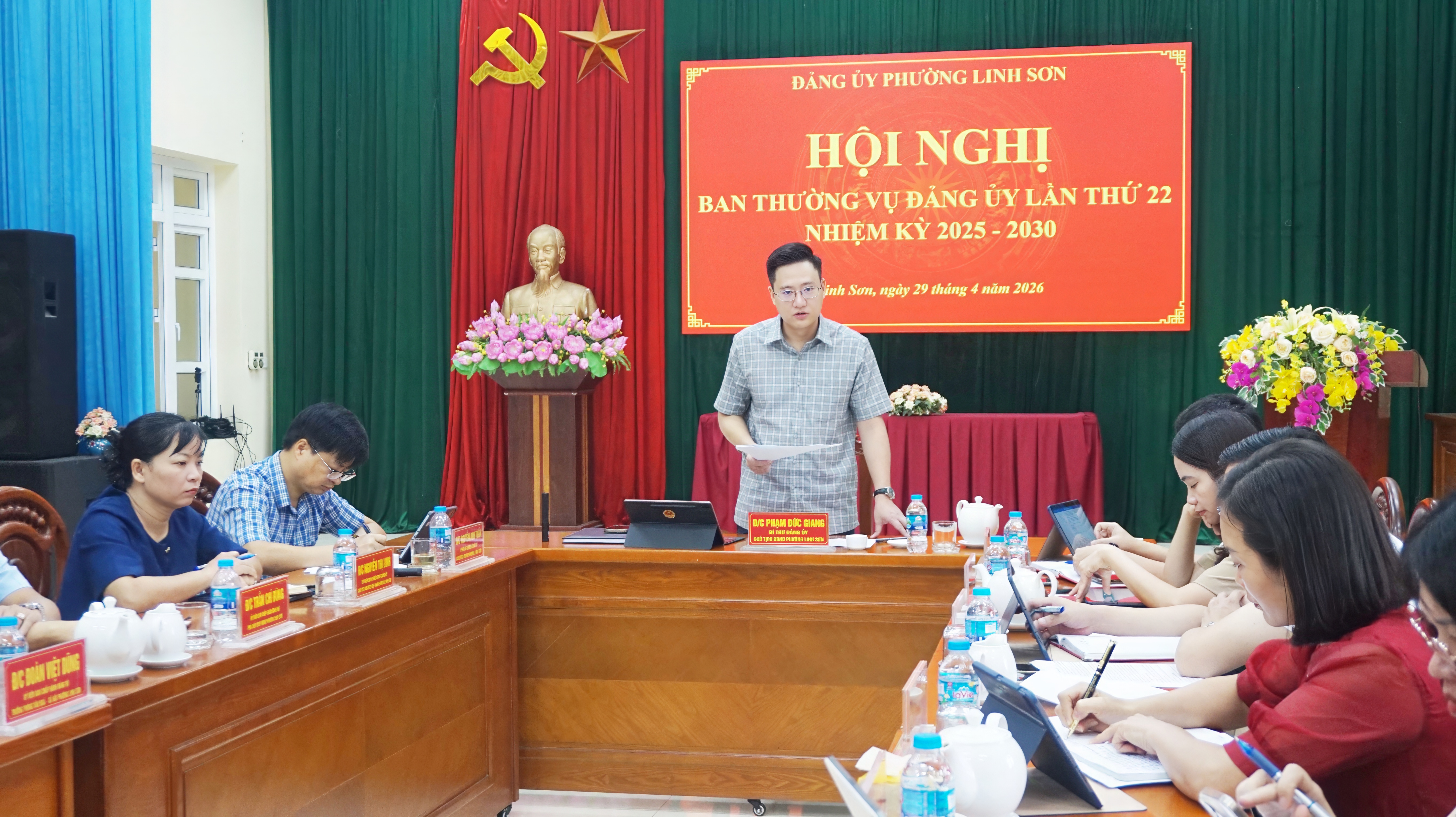 Hội nghị Ban Thường vụ Đảng ủy phường Linh Sơn lần thứ 22, nhiệm kỳ 2025–2030.