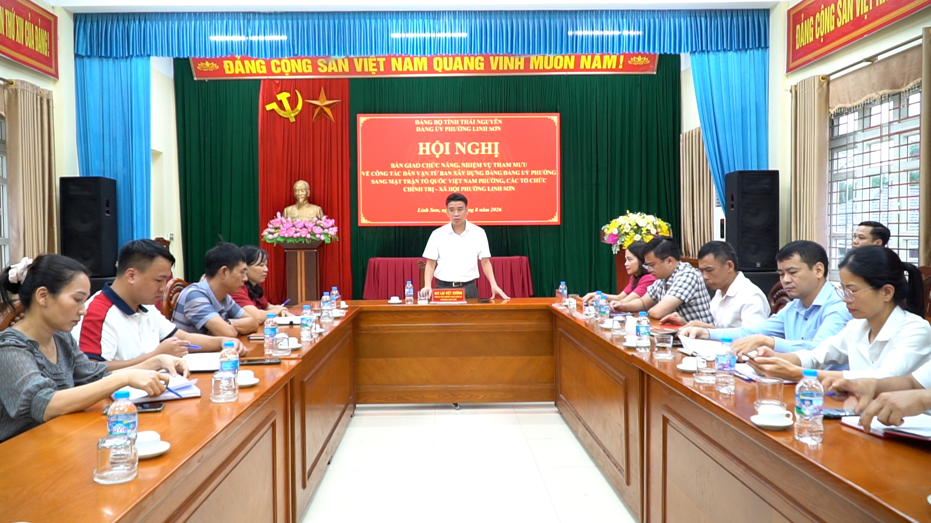 PHƯỜNG LINH SƠN BÀN GIAO CHỨC NĂNG, NHIỆM VỤ THAM MƯU VỀ CÔNG TÁC DÂN VẬN