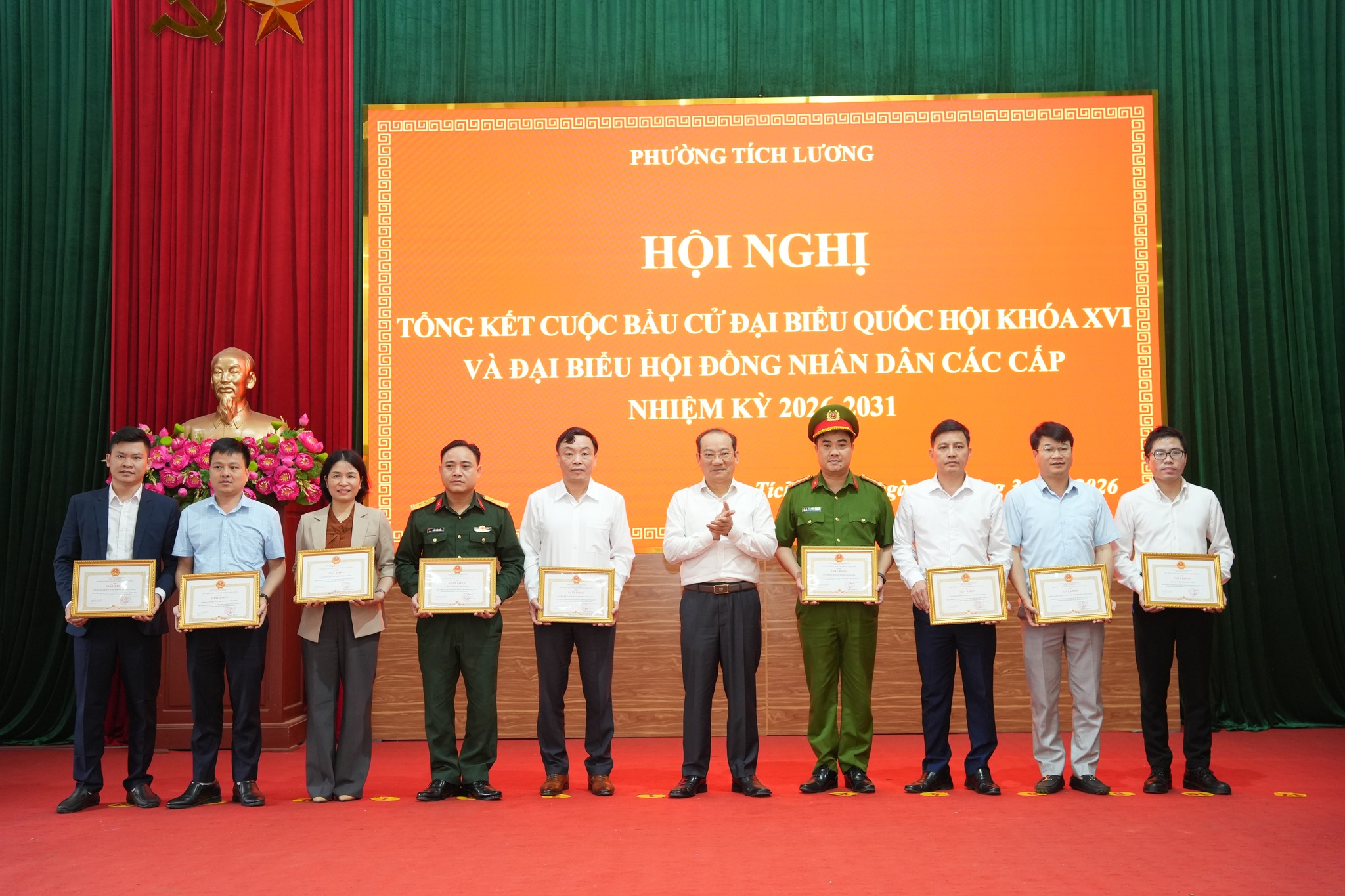 PHƯỜNG TÍCH LƯƠNG TỔ CHỨC HỘI NGHỊ TỔNG KẾT CÔNG TÁC BẦU CỬ ĐẠI BIỂU QUỐC HỘI KHÓA XVI VÀ ĐẠI BIỂU HĐND CÁC CẤP, NHIỆM KỲ 2026–2031