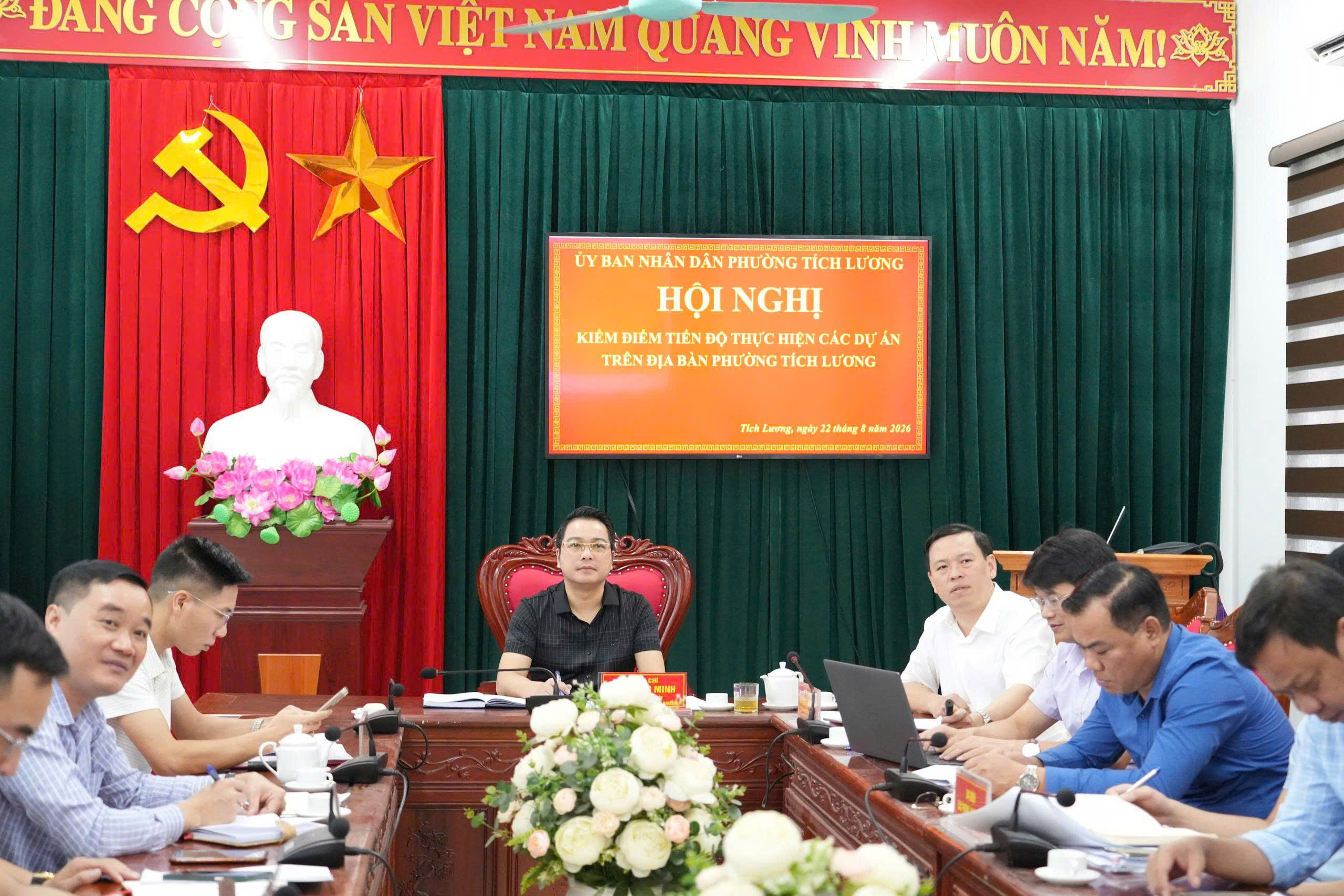 PHƯỜNG TÍCH LƯƠNG KIỂM ĐIỂM TIẾN ĐỘ THỰC HIỆN CÁC DỰ ÁN TRÊN ĐỊA BÀN