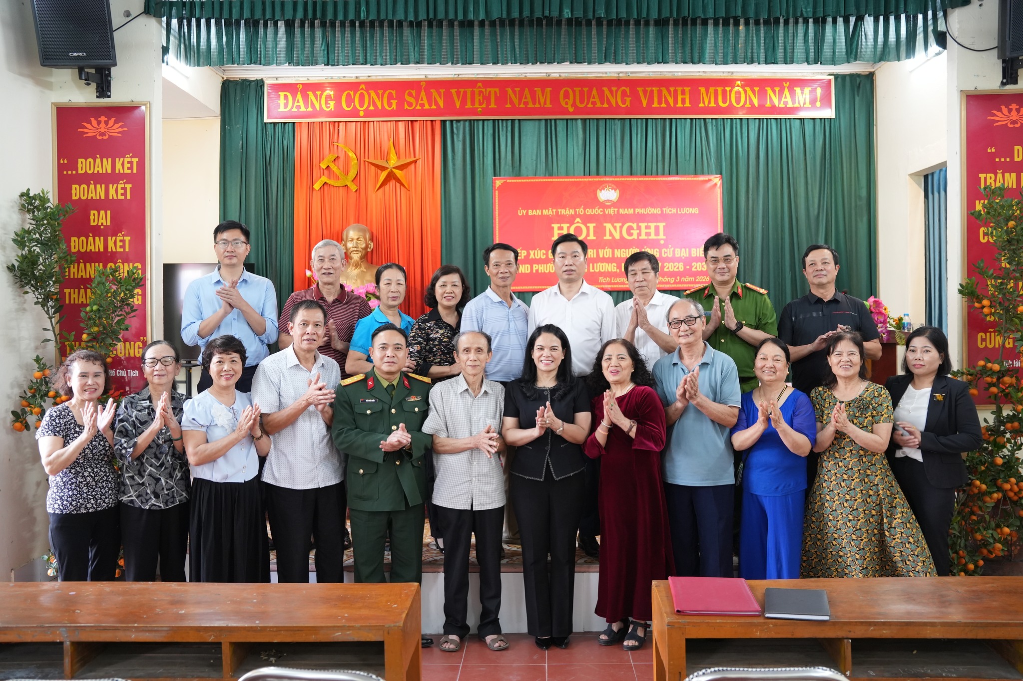 HỘI NGHỊ TIẾP XÚC CỬ TRI VẬN ĐỘNG BẦU CỬ ĐỐI VỚI NGƯỜI ỨNG CỬ ĐẠI BIỂU HĐND PHƯỜNG TÍCH LƯƠNG NHIỆM KỲ 2026-2031 TẠI ĐƠN VỊ BẦU CỬ SỐ 4