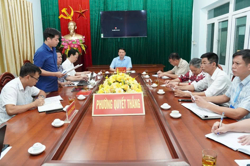 PHƯỜNG QUYẾT THẮNG TỔ CHỨC HỘI NGHỊ TIẾP CÔNG DÂN XEM XÉT, GIẢI QUYẾT VỤ VIỆC LẤN CHIẾM ĐƯỜNG DÂN SINH TẠI TỔ DÂN PHỐ 7