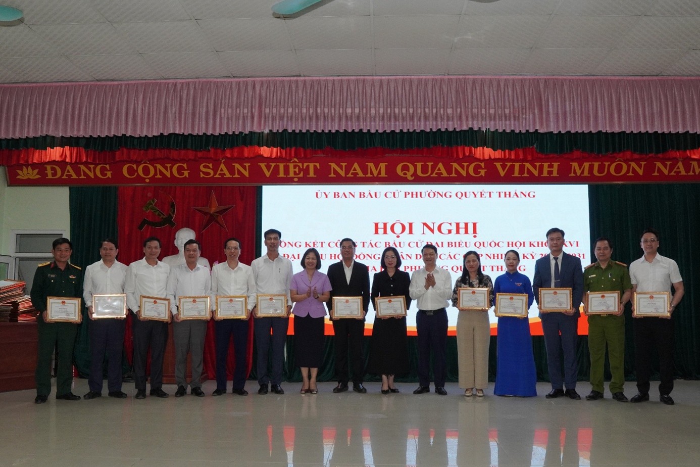 Tổ chức Hội nghị tổng kết công tác bầu cử đại biểu Quốc hội khóa XVI và đại biểu Hội đồng nhân dân các cấp nhiệm kỳ 2026–2031 trên địa bàn phường