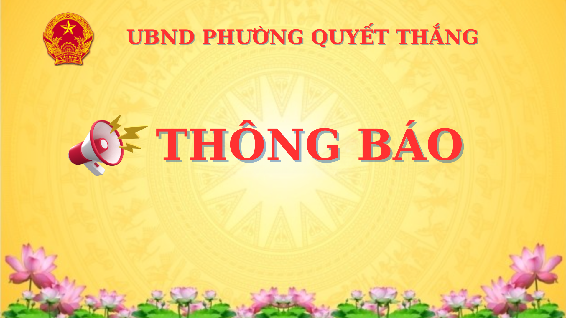 Thông báo Kết quả kỳ tuyển dụng viên chức sự nghiệp Giáo dục và Đào tạo phường Quyết Thắng năm 2025