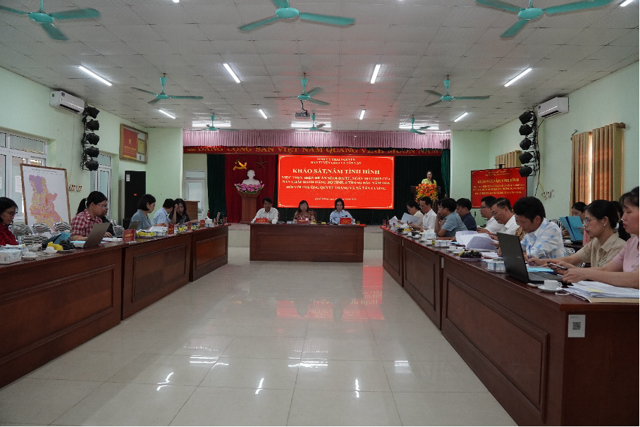 Đoàn công tác Ban Tuyên giáo và Dân vận Tỉnh ủy kiểm tra, nắm tình hình triển khai thực hiện công tác tuyên giáo và dân vận tại phường Quyết Thắng