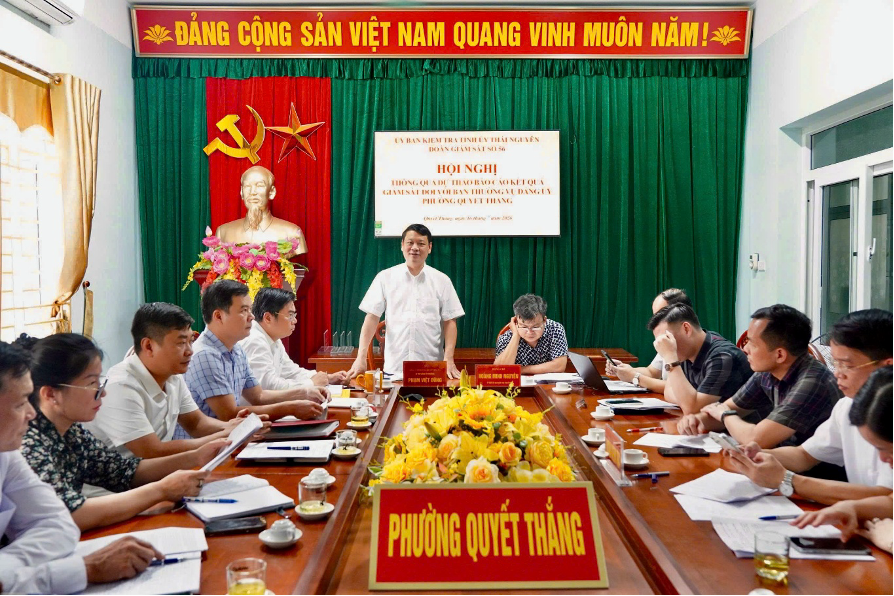 Đảng ủy phường Quyết Thắng đã tổ chức Hội nghị thông qua dự thảo Báo cáo kết quả giám sát đối với phường Quyết Thắng