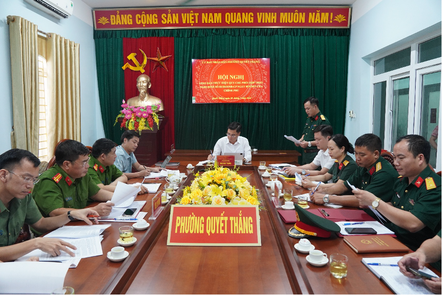 Hội nghị giao ban thực hiện Quy chế phối hợp theo Nghị định số 03/2019/NĐ-CP ngày 05/9/2019 của Chính phủ