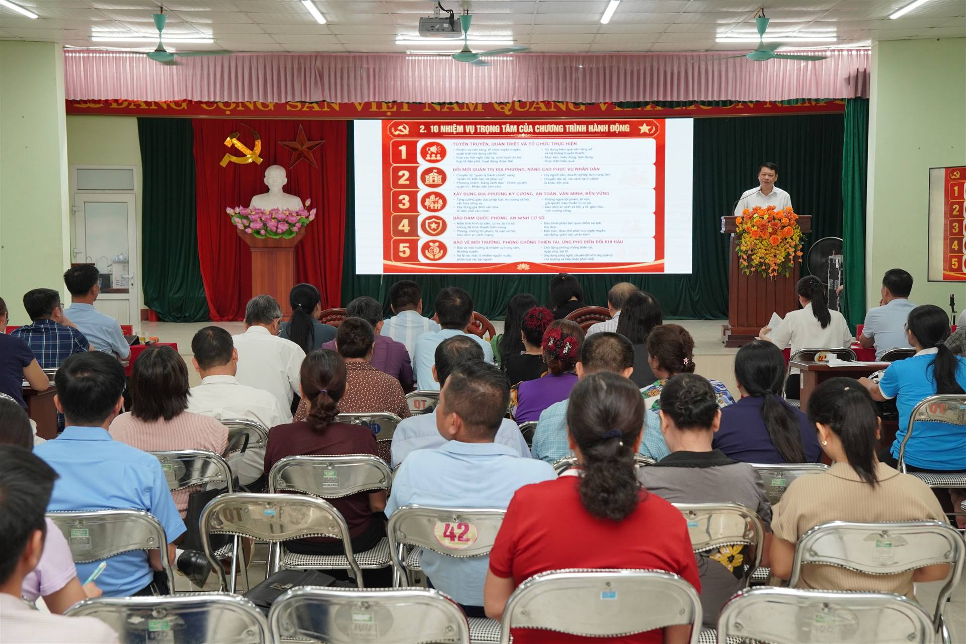 Phường Quyết Thắng tổ chức Hội nghị nghiên cứu, quán triệt, triển khai thực hiện các nghị quyết, quy định, kết luận Hội nghị lần thứ ba Ban Chấp hành Trung ương Đảng khóa XIV