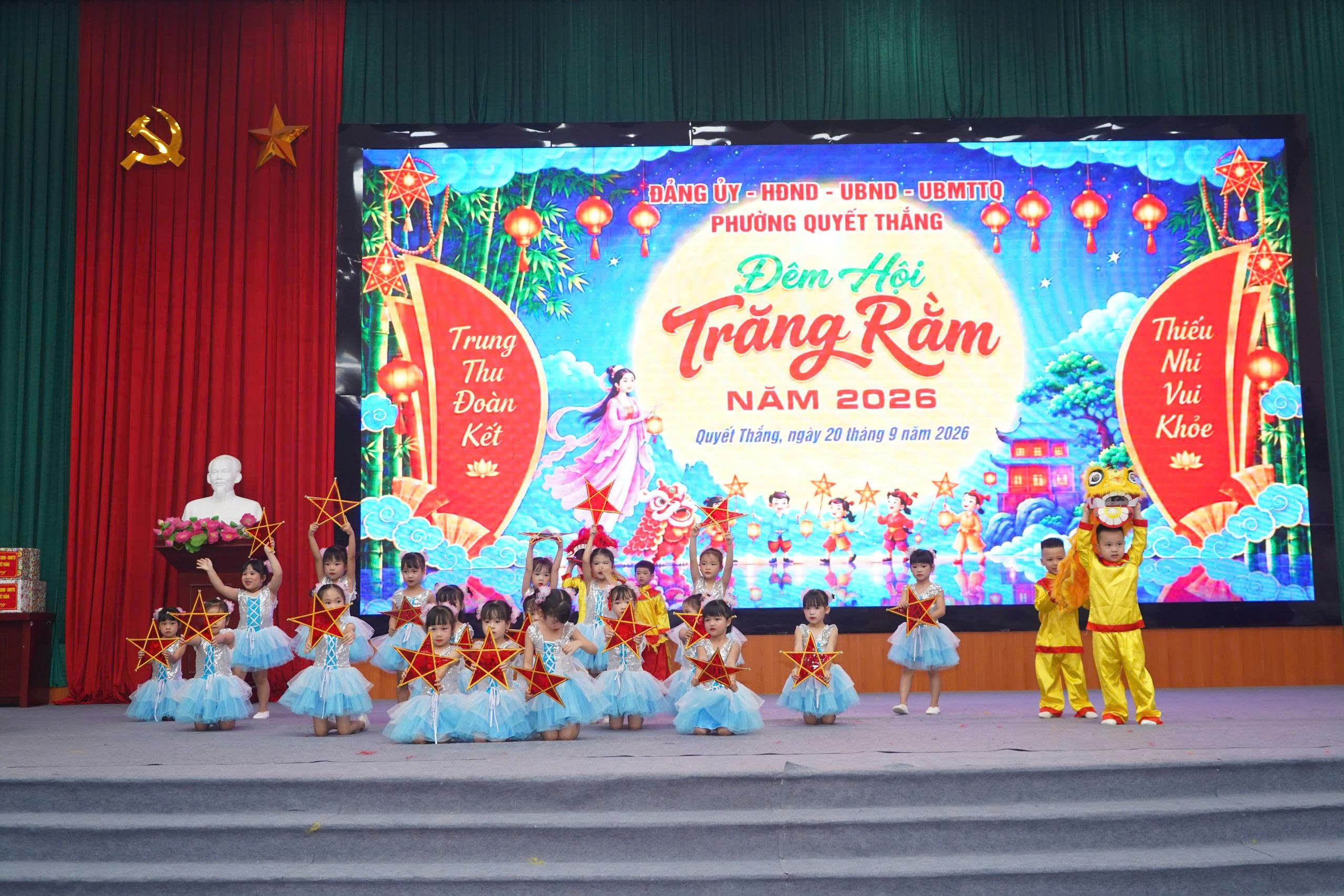 Phường Quyết Thắng tổ chức chương trình “Quyết Thắng lung linh - Đêm hội Trăng rằm” năm 2026