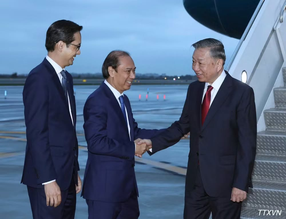 Tổng Bí thư, Chủ tịch nước Tô Lâm đến New York, bắt đầu chuyến thăm, làm việc tại Hoa Kỳ
