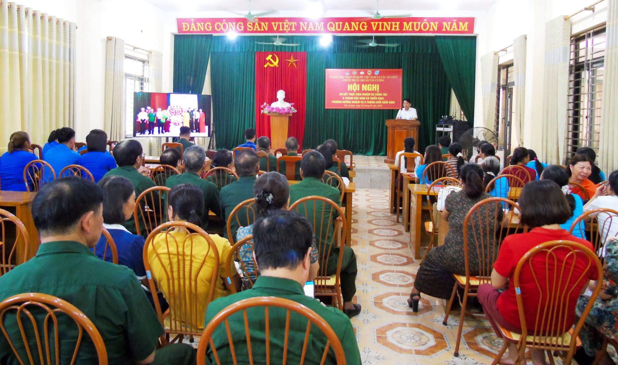 Xã Tân Cương: Sơ kết công tác Mặt trận và các tổ chức chính trị - xã hội 6 tháng đầu năm 2026