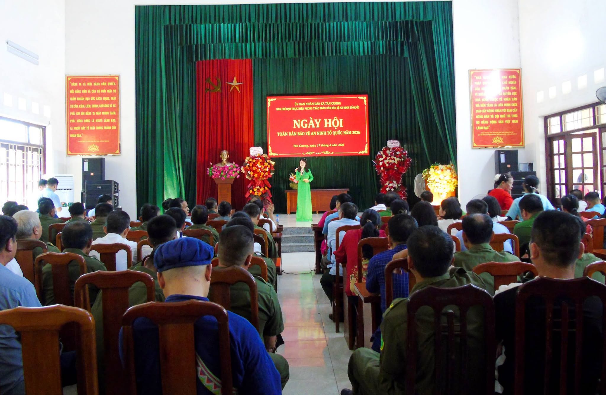 XÃ TÂN CƯƠNG TỔ CHỨC NGÀY HỘI ĐIỂM “TOÀN DÂN BẢO VỆ AN NINH TỔ QUỐC” NĂM 2026 TẠI XÓM THỊNH ĐỨC