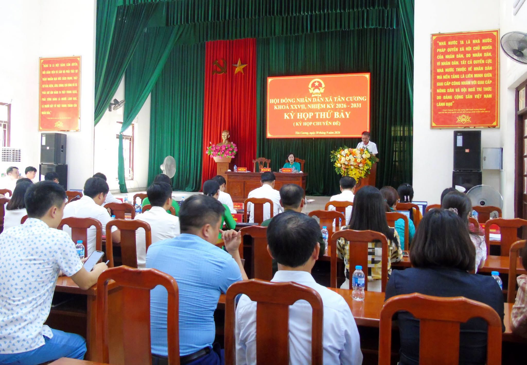 Hội đồng nhân dân xã Tân Cương khóa XXVII, nhiệm kỳ 2026 - 2031 tổ chức Kỳ họp thứ bảy (Kỳ họp chuyên đề)
