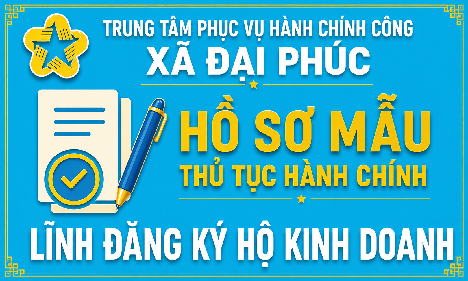 HỒ SƠ MẪU: GIẤY ĐỀ NGHỊ ĐĂNG KÝ HỘ KINH DOANH