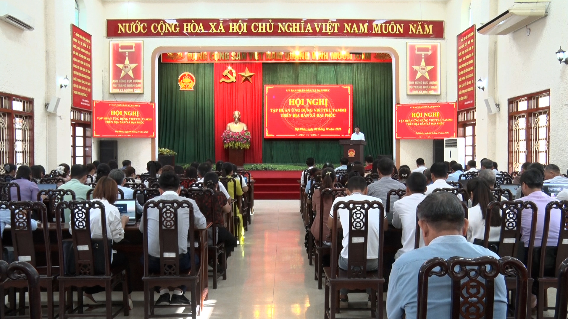 Đại Phúc tập huấn ứng dụng Viettel Tammi trên địa bàn xã 