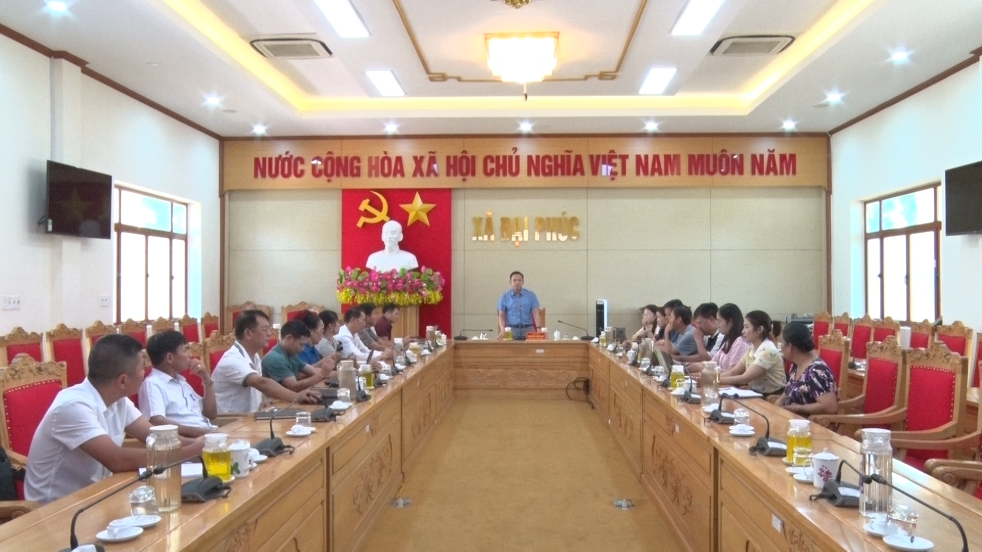 XÃ ĐẠI PHÚC TỔ CHỨC TẬP HUẤN SỬ DỤNG HỆ THỐNG QUẢN LÝ VĂN BẢN VÀ ĐIỀU HÀNH CHO TRƯỞNG CÁC XÓM TRÊN ĐỊA BÀN XÃ