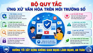 BỘ QUY TẮC ỨNG XỬ VĂN HOÁ TRÊN MÔI TRƯỜNG SỐ