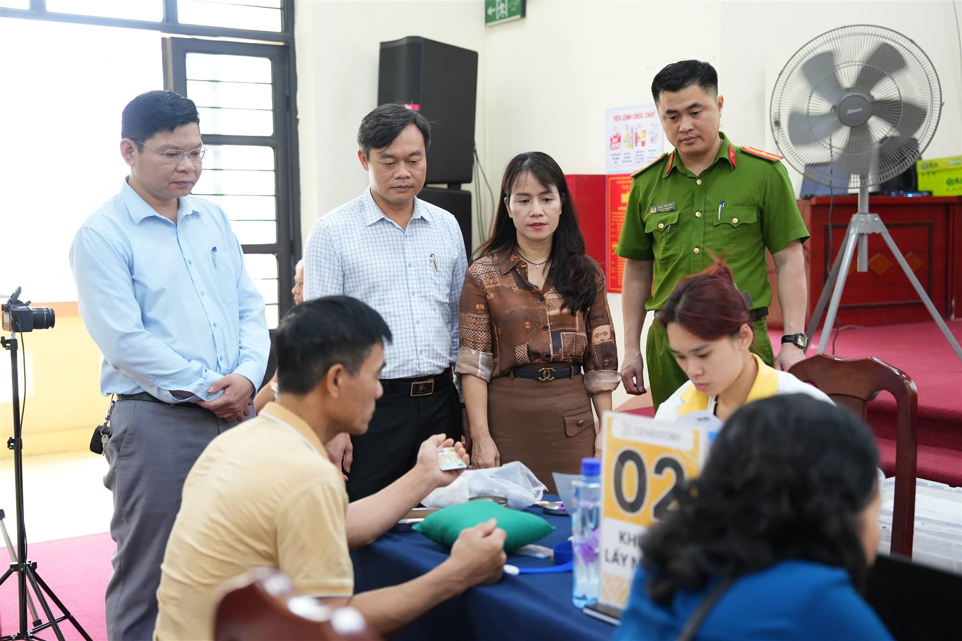 Triển khai thu nhận mẫu ADN cho thân nhân liệt sĩ chưa xác định danh tính