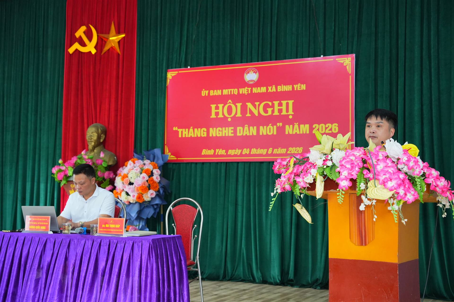 ỦY BAN MTTQ TỔ CHỨC HỘI NGHỊ “ THÁNG NGHE DÂN NÓI” NĂM 2026
