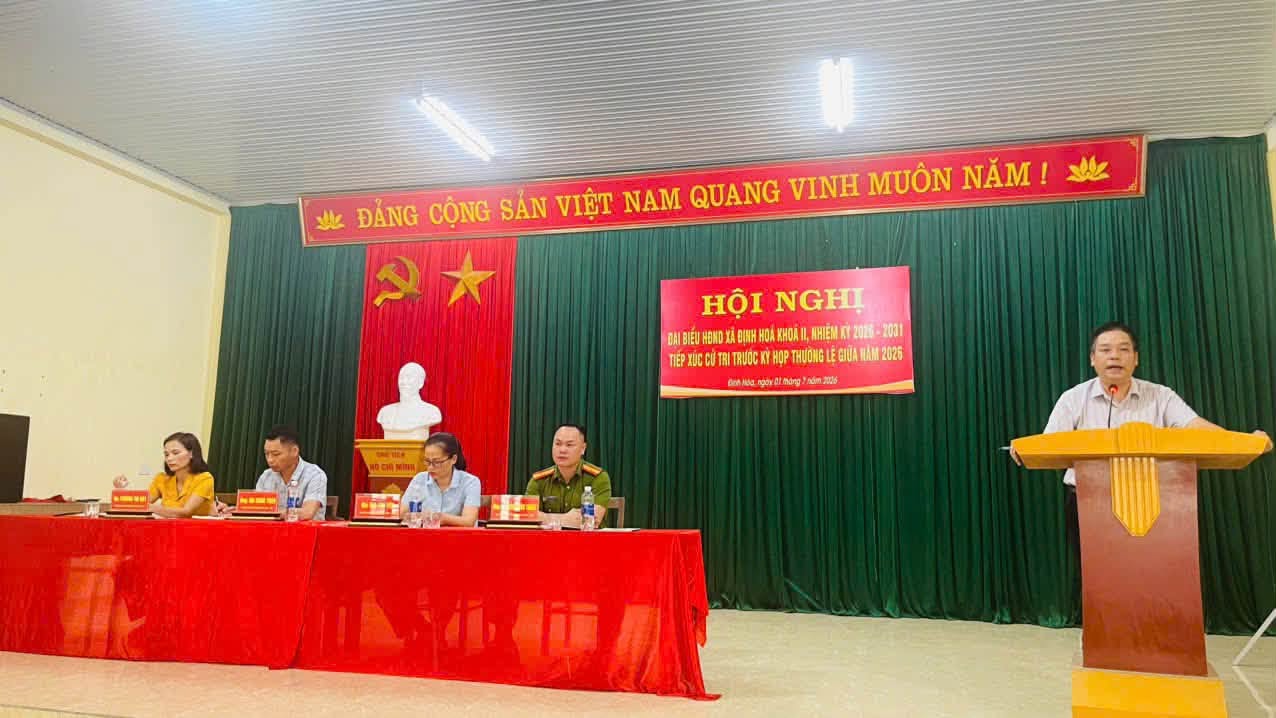 Đoàn đại biểu HĐND xã tiếp xúc cử tri tại xóm Bảo Linh
