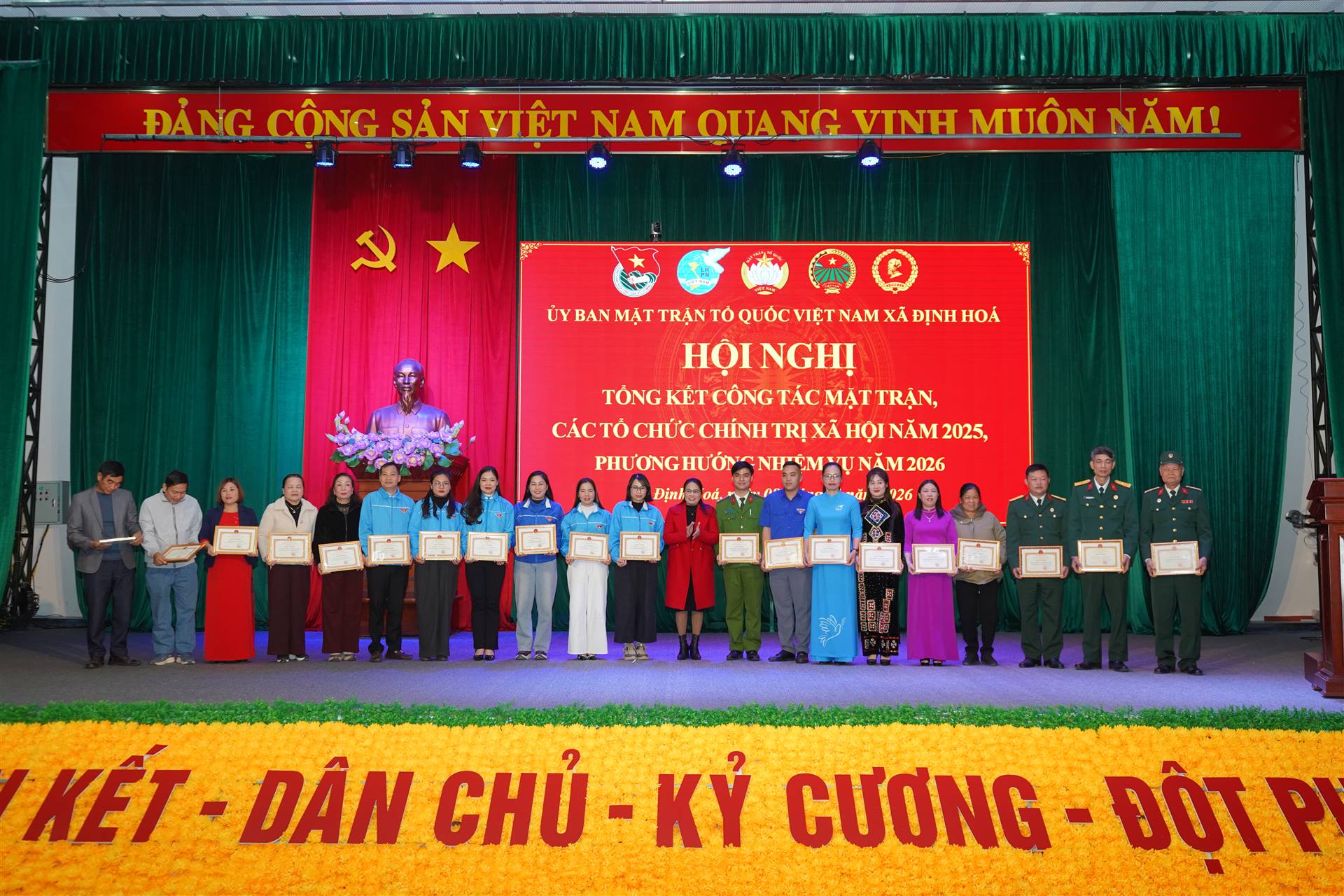 XÃ ĐỊNH HÓA TỔNG KẾT CÔNG TÁC MẶT TRẬN VÀ CÁC TỔ CHỨC CHÍNH TRỊ – XÃ HỘI NĂM 2025