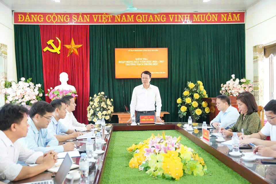 Lãnh đạo tỉnh kiểm tra hoạt động đầu năm học 2026 - 2027 tại xã Trung Hội và xã Phú Lương