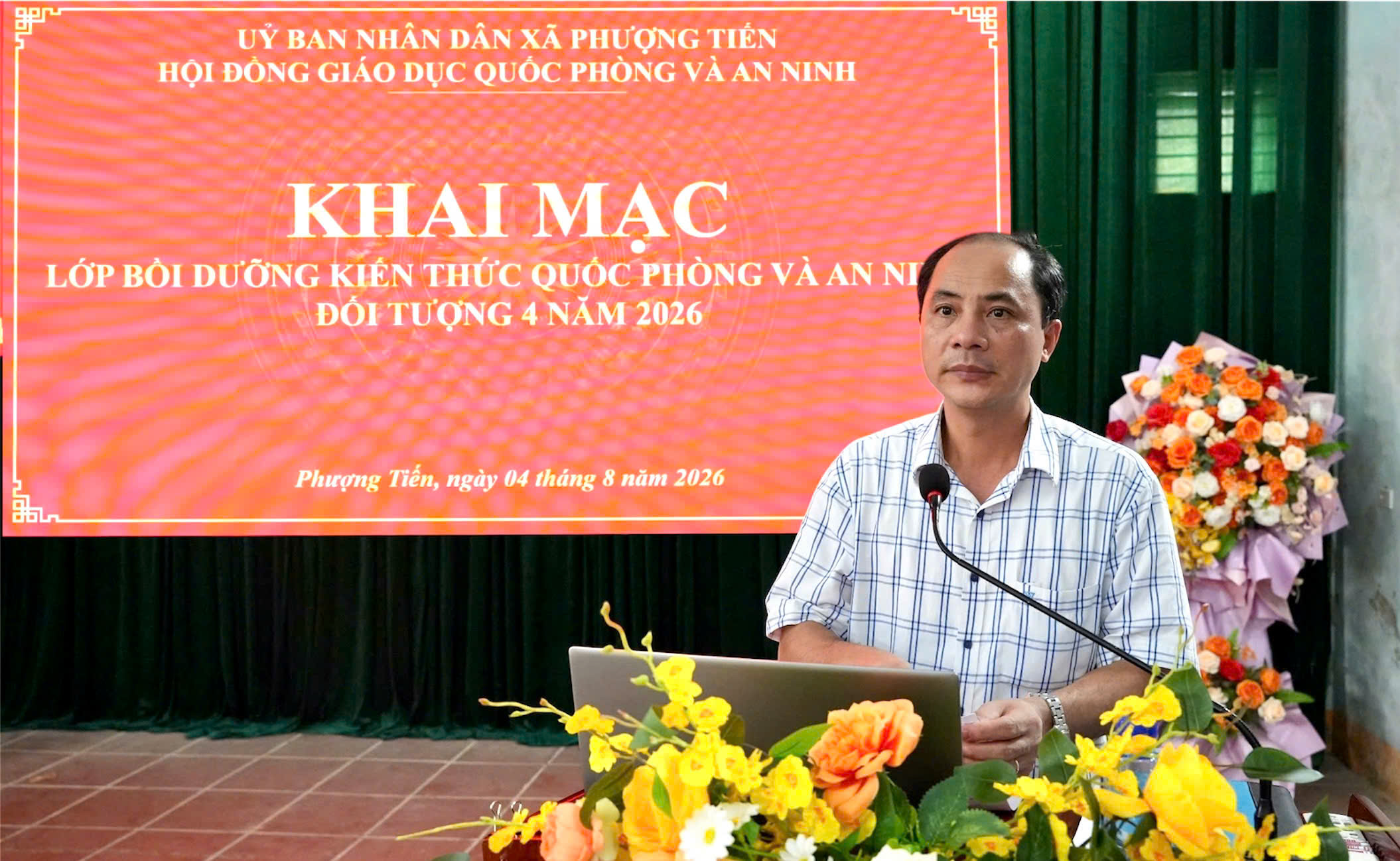 KHAI MẠC LỚP BỒI DƯỠNG KIẾN THỨC QUỐC PHÒNG VÀ AN NINH ĐỐI TƯỢNG 4 NĂM 2026