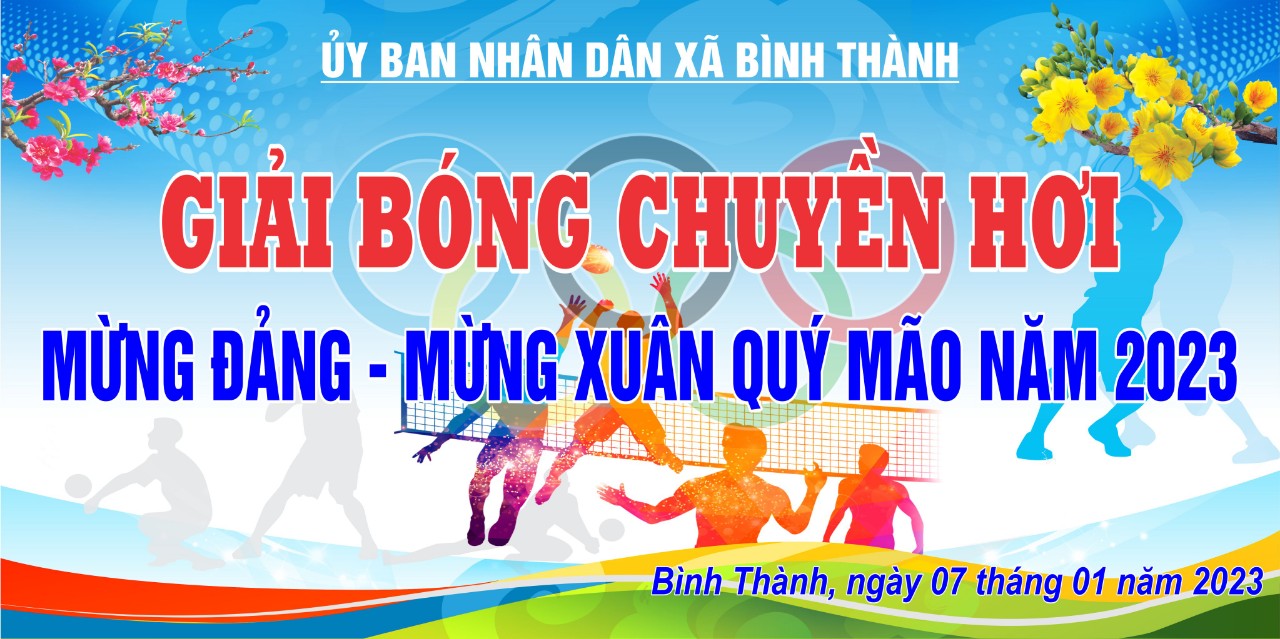 Tổ chức giải bóng chuyền hơi mừng Đảng, mừng xuân Quỹ Mão năm 2023