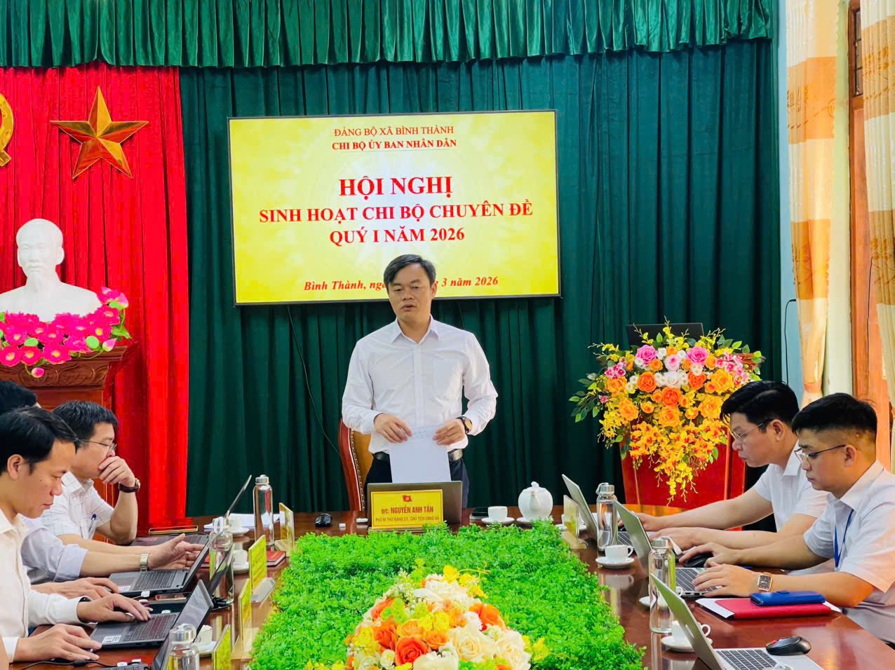 CHI BỘ UBND XÃ BÌNH THÀNH SINH HOẠT CHUYÊN ĐỀ QUÝ I NĂM 2026