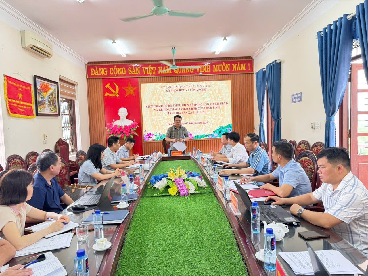 Đoàn kiểm tra số 1 của Sở Khoa học và Công nghệ tỉnh Thái Nguyên 