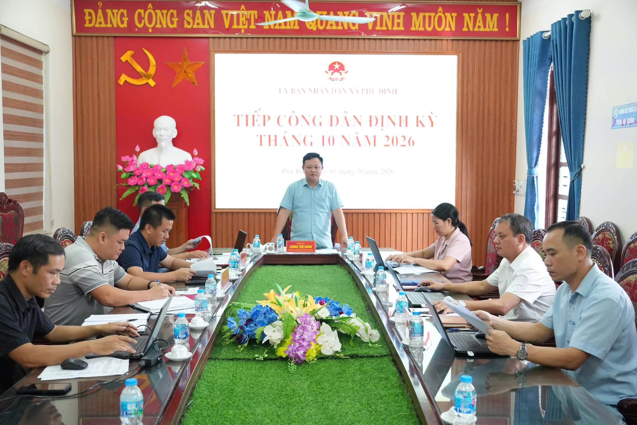 Chủ tịch uỷ ban nhân dân xã Phú Đình tiếp công dân định kỳ tháng 10 năm 2026.