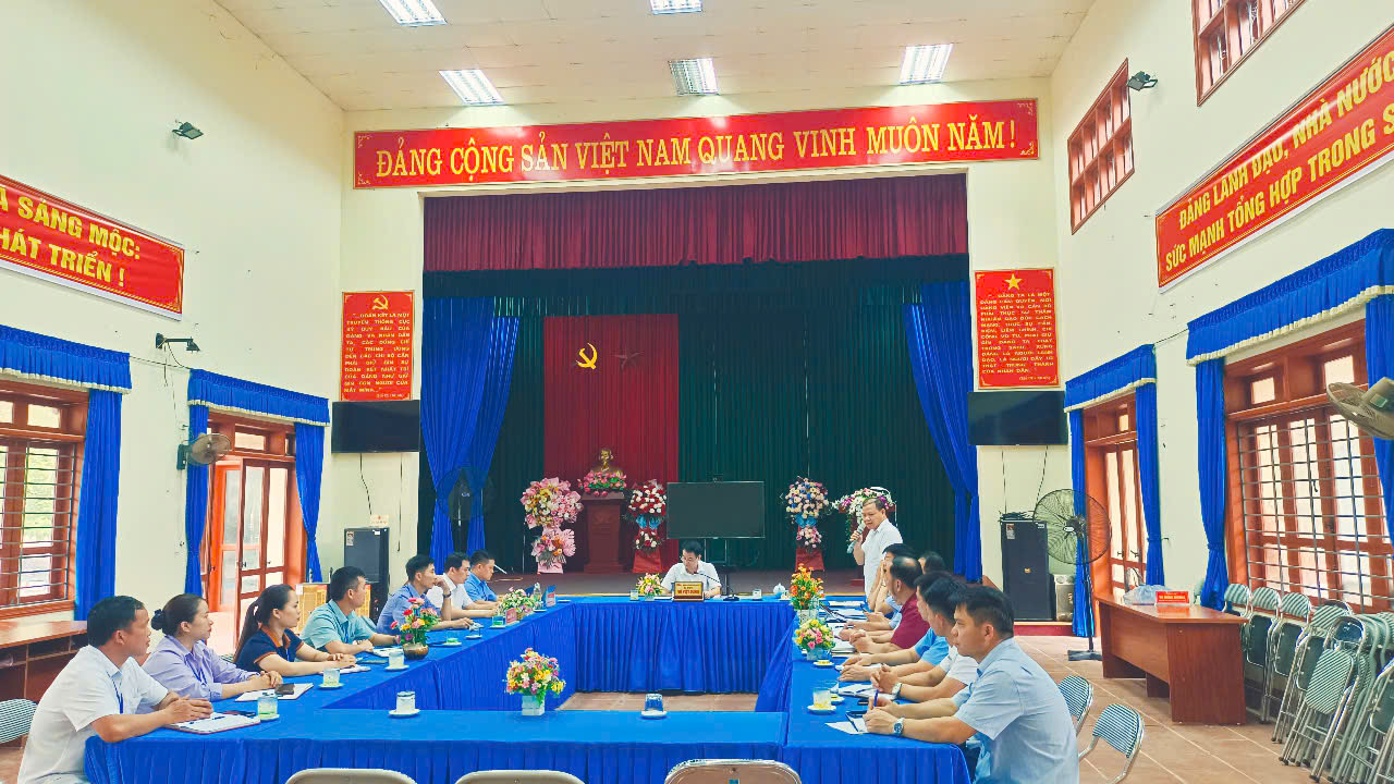 Hội Nghị Họp BCH đảng bộ xã Sảng Mộc lần thứ 4 diễn ra vào chiều ngày 16/7/2025