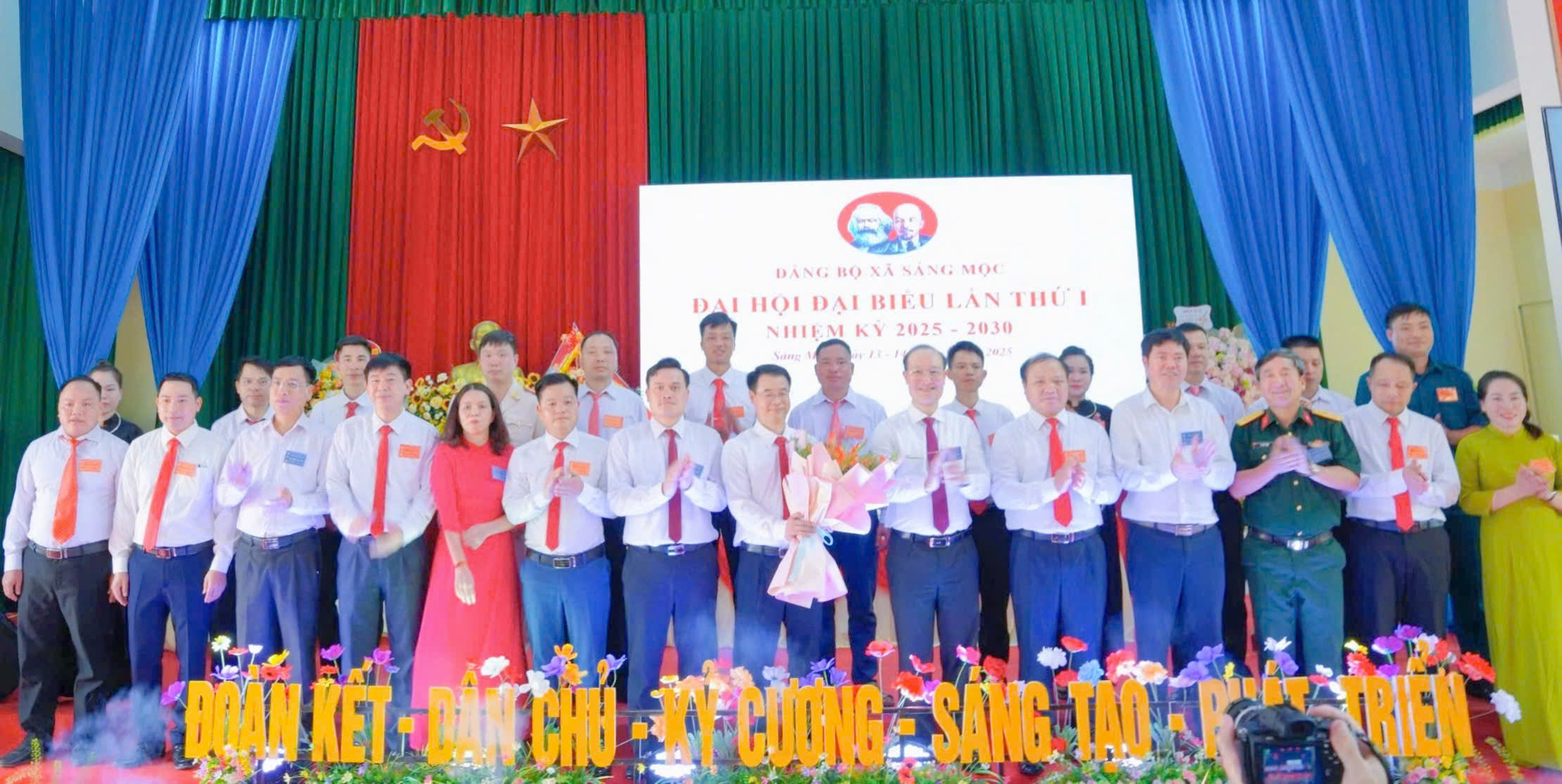 Đại hội đại biểu Đảng bộ xã Sảng Mộc lần thứ I, nhiệm kỳ 2025–2030.