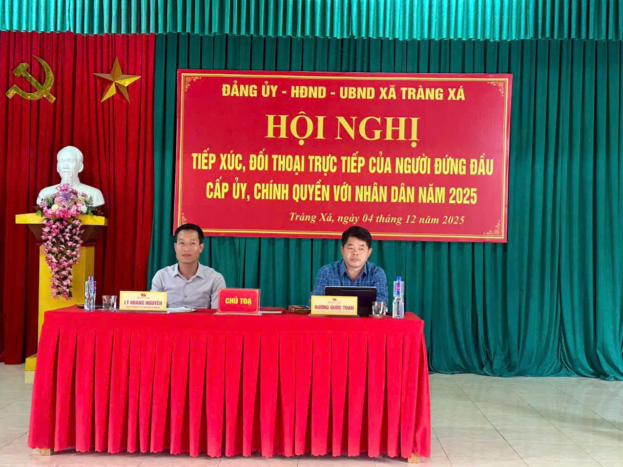 TIẾP XÚC, ĐỐI THOẠI TRỰC TIẾP CỦA NGƯỜI ĐỨNG ĐẦU CẤP ỦY, CHÍNH QUYỀN VỚI NHÂN DÂN NĂM 2025