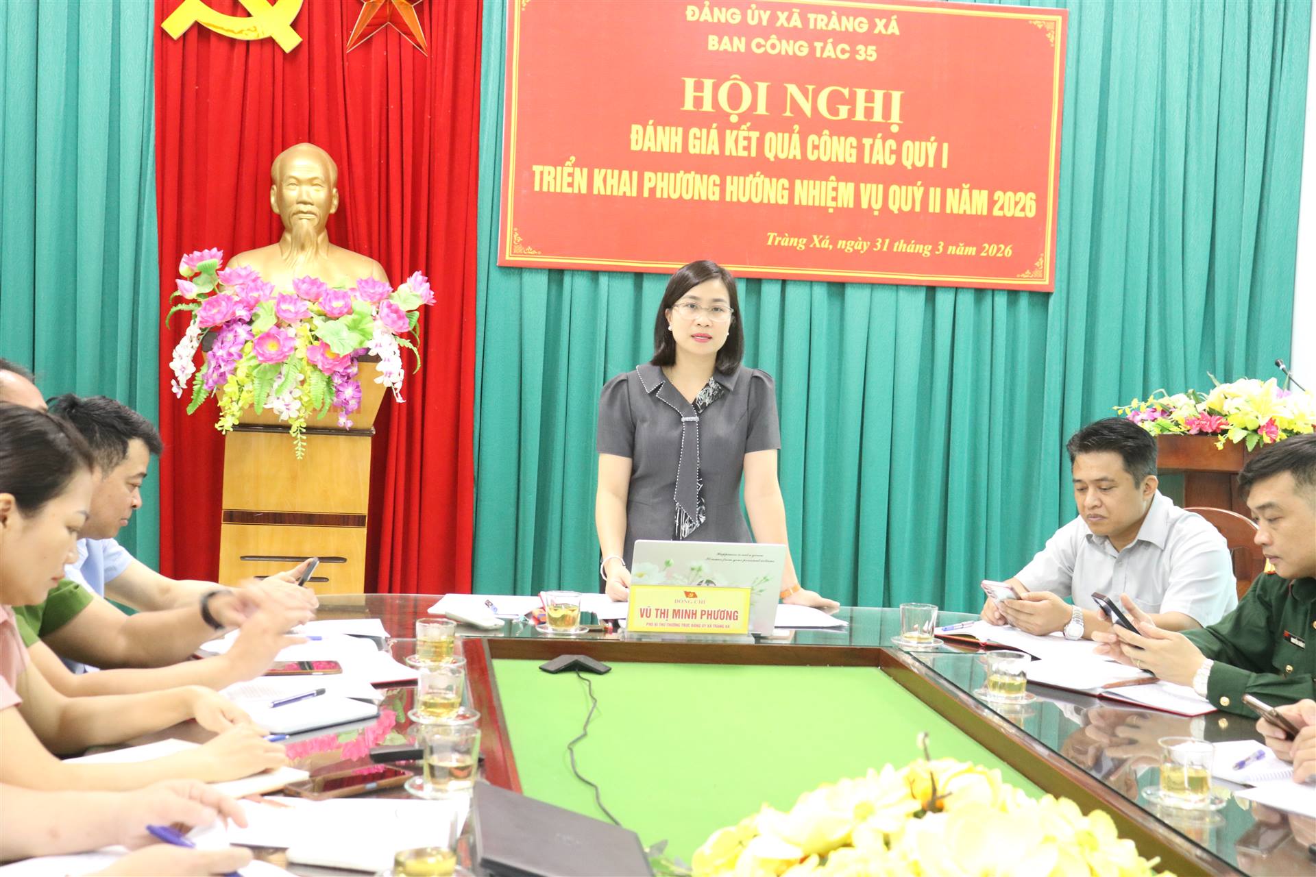  Ban công tác 35 Đảng uỷ xã Tràng Xá tổ chức Hội nghị quý I và triển khai phương hướng, nhiệm vụ quý II năm 2026