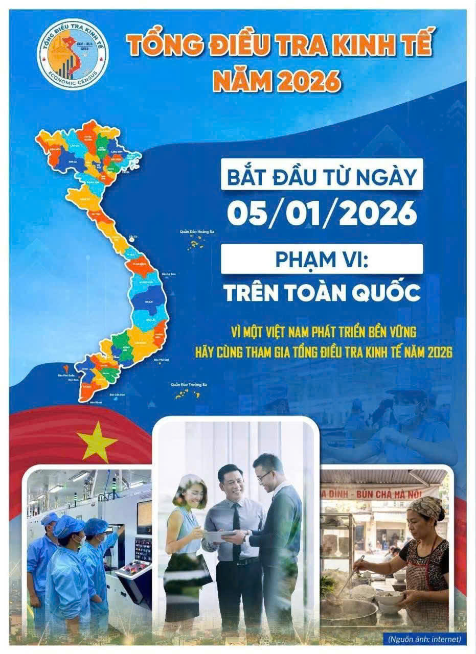 TUYÊN TRUYỀN THỰC HIỆN TỔNG ĐIỀU TRA KINH TẾ NĂM 2026 TRÊN ĐỊA BÀN XÃ TRÀNG XÁ